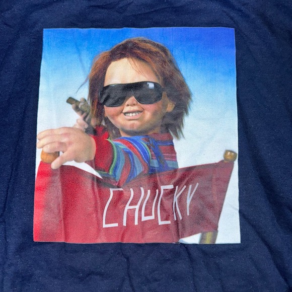 Chucky Sweatshirt Universal Studios Horror Movie Killer Doll Large Mens - Picture 2 of 7